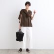 インディヴィ(INDIVI)の【洗える】スキッパージャージトップス12