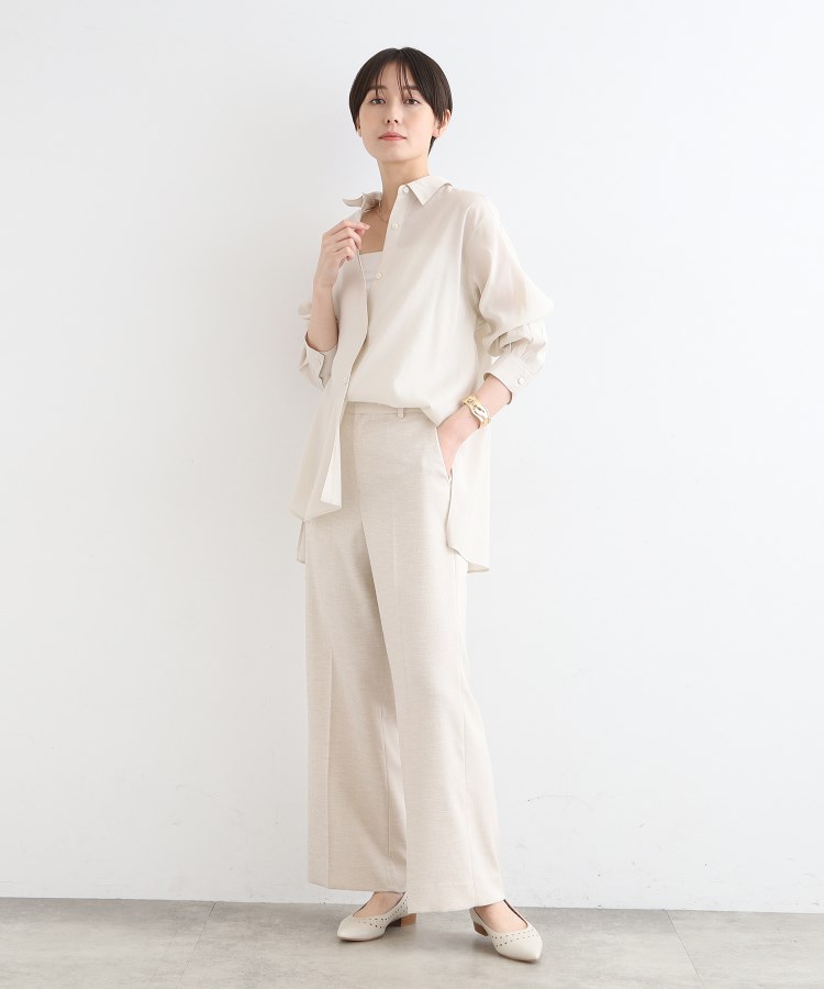洗える】大人シアーオーバーシャツ(シャツ・ブラウス 洗える】大人シアーオーバーシャツ(シャツ・ブラウス