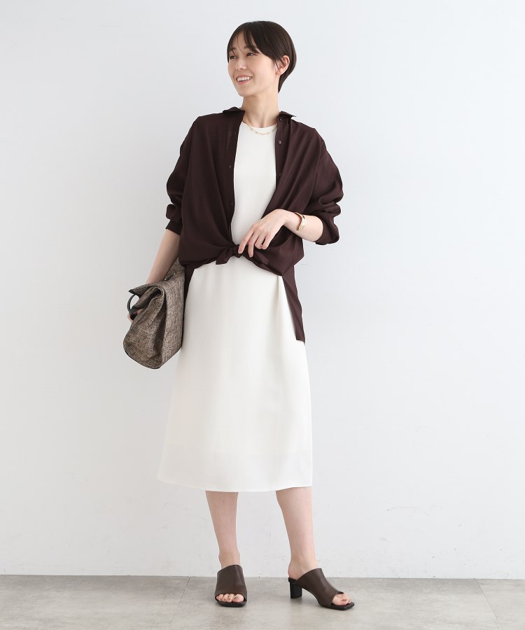 インディヴィ(INDIVI)の【洗える】大人シアーオーバーシャツ12
