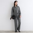 インディヴィ ヴァイ(INDIVI V.A.I)の【日本製／インポート素材／SETUP可能】ストライプ柄ワイドパンツ4