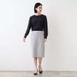 インディヴィ ヴァイ(INDIVI V.A.I)の【日本製／SETUP可能／インポート素材】ストライプストレートスカート4