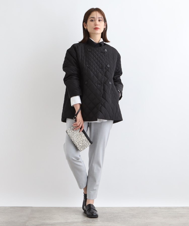 撥水】グラデーションキルト トッパーコート(中綿コート 撥水】グラデーションキルト トッパーコート(中綿コート