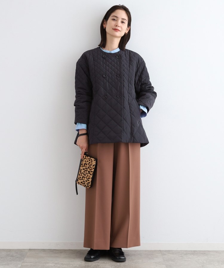 撥水】グラデーションキルト トッパーコート(中綿コート 撥水】グラデーションキルト トッパーコート(中綿コート