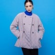 インディヴィ(INDIVI)の【撥水】グラデーションキルト トッパーコート グレー(612)