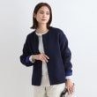 インディヴィ(INDIVI)の【ウール混／昨年ヒット！】リバーショートコート ネイビー(094)