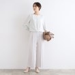インディヴィ(INDIVI)の【洗える／UVケア】センタータックショート丈ブラウス7