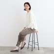 インディヴィ(INDIVI)の【洗える／バックシャン】ストライプ柄コンビニット4