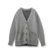 インディヴィ(INDIVI)の【カシミヤ混／バイカラー】ゆるシルエットニットカーディガン1