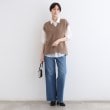 インディヴィ(INDIVI)の【フォックス混】ゆるシルエットヘアリーニットベスト8