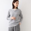 インディヴィ(INDIVI)の【カシミヤ混】Vネックコクーンシルエットニット グレー(912)