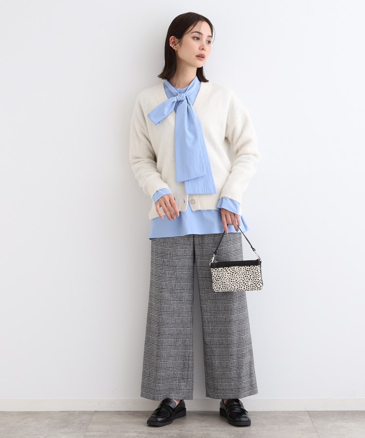 フォックス混】ヘアリーゆるニットカーディガン(カーディガン フォックス混】ヘアリーゆるニットカーディガン(カーディガン