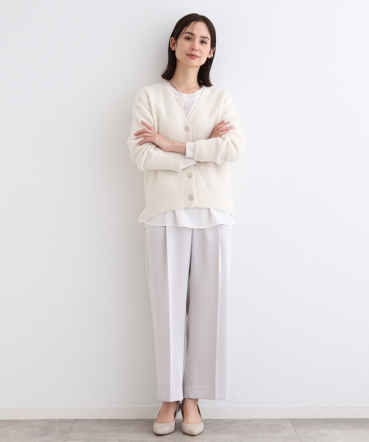 フォックス混】ヘアリーゆるニットカーディガン(カーディガン フォックス混】ヘアリーゆるニットカーディガン(カーディガン