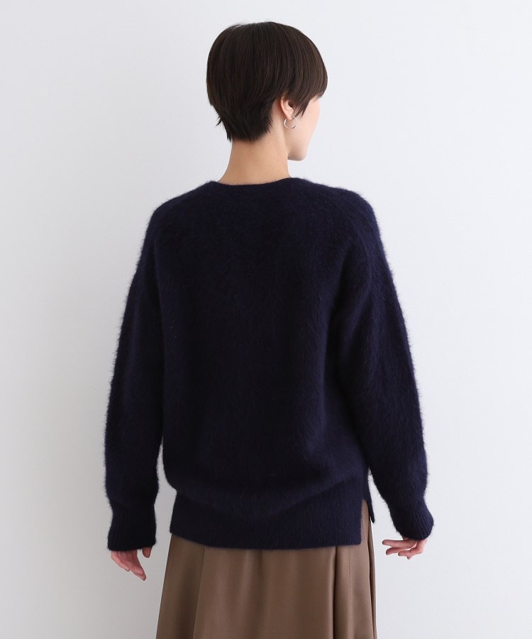フォックス混】ヘアリーゆるニットカーディガン(カーディガン フォックス混】ヘアリーゆるニットカーディガン(カーディガン