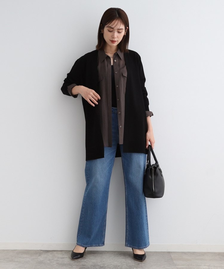 インディヴィ(INDIVI)の【洗える／上品】ミニマム大人カーディガンニット3