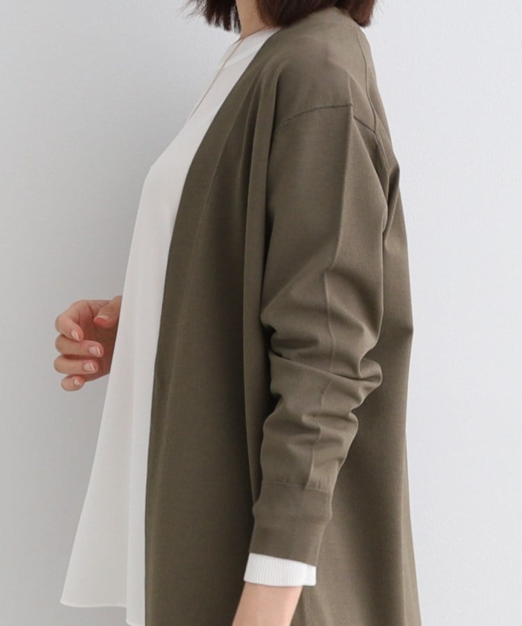 インディヴィ(INDIVI)の【洗える／上品】ミニマム大人カーディガンニット19