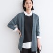 インディヴィ(INDIVI)の【洗える／上品】ミニマム大人カーディガンニット ブルー(093)