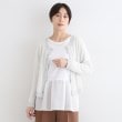 インディヴィ(INDIVI)の【トレンド】カールラメカーディガンニット オフホワイト(003)