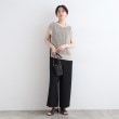 インディヴィ(INDIVI)の【洗える／UVケア／吸水速乾】麻調素材サロペット4