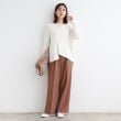 インディヴィ(INDIVI)の【洗える／ウール混】アシンメトリーデザインニット4