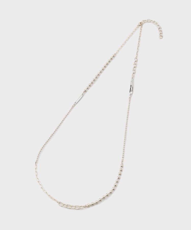 インディヴィ(INDIVI)の【ミドルサイズ】ランダムミックスネックレス ゴールド(507)
