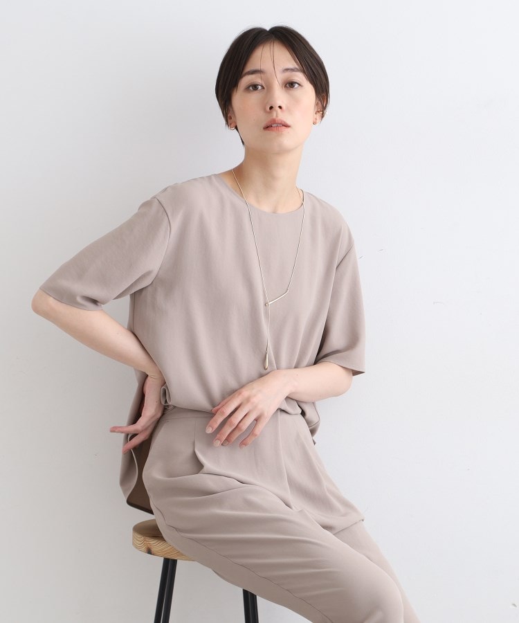 洗える/UVケア/SETUP可能】バックシャンブラウス(シャツ 洗える/UVケア/SETUP可能】バックシャンブラウス(シャツ