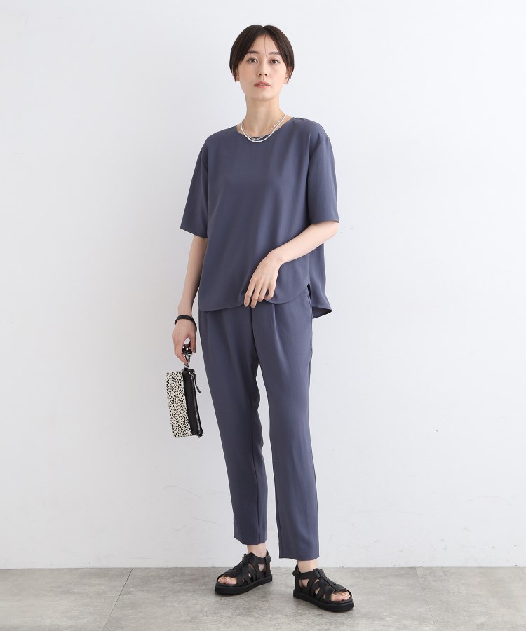 洗える/UVケア/SETUP可能】バックシャンブラウス(シャツ 洗える/UVケア/SETUP可能】バックシャンブラウス(シャツ