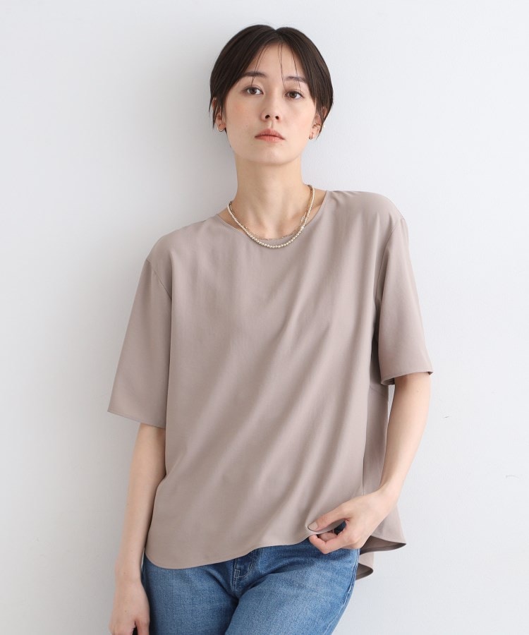 洗える/UVケア/SETUP可能】バックシャンブラウス(シャツ 洗える/UVケア/SETUP可能】バックシャンブラウス(シャツ