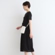 インディヴィ(INDIVI)の【洗える】ニット＆シャーリング コンビワンピース2
