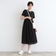 インディヴィ(INDIVI)の【洗える】ニット＆シャーリング コンビワンピース3