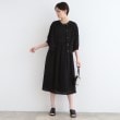 インディヴィ(INDIVI)の【洗える】ニット＆シャーリング コンビワンピース4