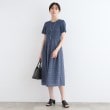 インディヴィ(INDIVI)の【洗える】ニット＆シャーリング コンビワンピース7