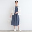 インディヴィ(INDIVI)の【洗える】ニット＆シャーリング コンビワンピース8