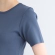 インディヴィ(INDIVI)の【洗える】ニット＆シャーリング コンビワンピース14