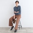 インディヴィ(INDIVI)の【洗える／SETUP可能】シャーリングクロップド丈カーディガンブラウス11