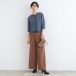 インディヴィ(INDIVI)の【洗える／SETUP可能】シャーリングクロップド丈カーディガンブラウス12