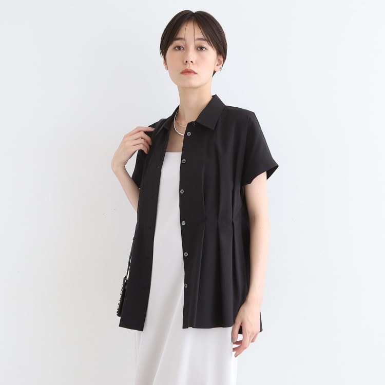INDIVI/インディヴィ】の【洗える】タックデザインシルキー