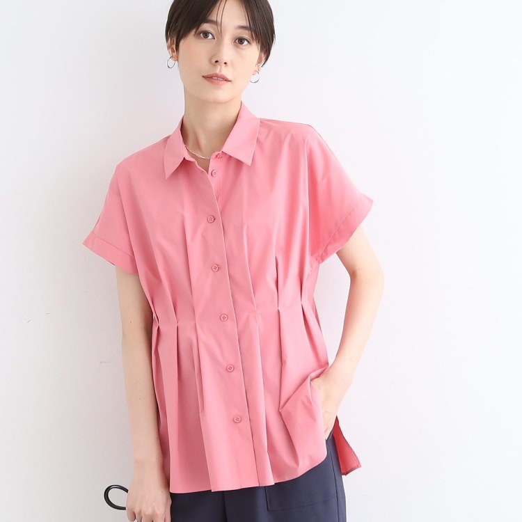 INDIVI/インディヴィ】の【洗える】タックデザインシルキー