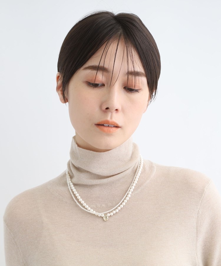 インディヴィ(INDIVI)の【マルチWAY／2連セット】レイヤーパール調ネックレス8