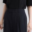 インディヴィ(INDIVI)の【洗える／ストレッチ】トレンド素材タックワイドパンツ17