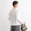 インディヴィ(INDIVI)の【洗える／コットン素材】ジップアップ シアーニットブルゾン3