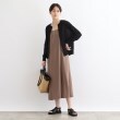インディヴィ(INDIVI)の【洗える／コットン素材】ジップアップ シアーニットブルゾン8