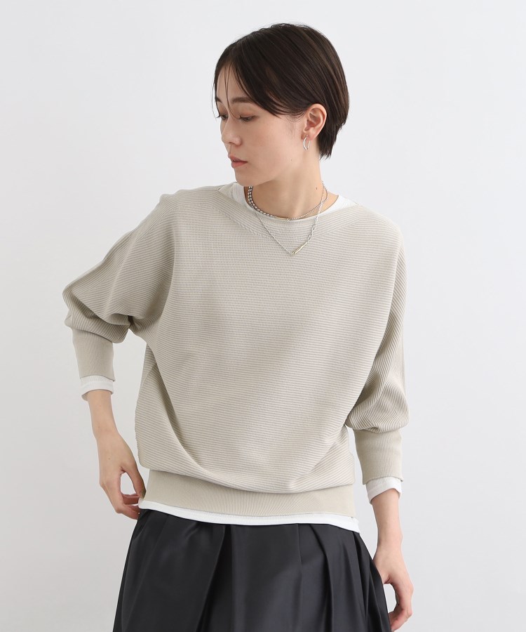インディヴィ(INDIVI)の【洗える／無縫製】きれいめフォルムニット7