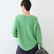 インディヴィ(INDIVI)の【カシミヤ混／洗える／ラメ】ボートネックニット3