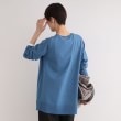 インディヴィ(INDIVI)の【洗える／チュニック丈／ボーダー柄】スリットデザインVネックニット11
