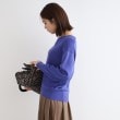 インディヴィ(INDIVI)の【洗える／日本製／ウール混】Vネックラメニット21