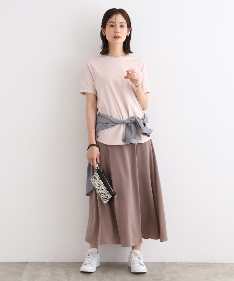 インディヴィ(INDIVI)の【洗える/コットン100%】裾デザイン大人Tシャツ16