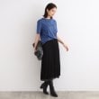 インディヴィ(INDIVI)の【洗える/コットン100%】裾デザイン大人Tシャツ19
