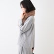 インディヴィ(INDIVI)の【洗える/SETUP可能】Vネックストライプ柄ニットプルオーバー2