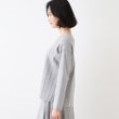 インディヴィ(INDIVI)の【洗える/SETUP可能】Vネックストライプ柄ニットプルオーバー15