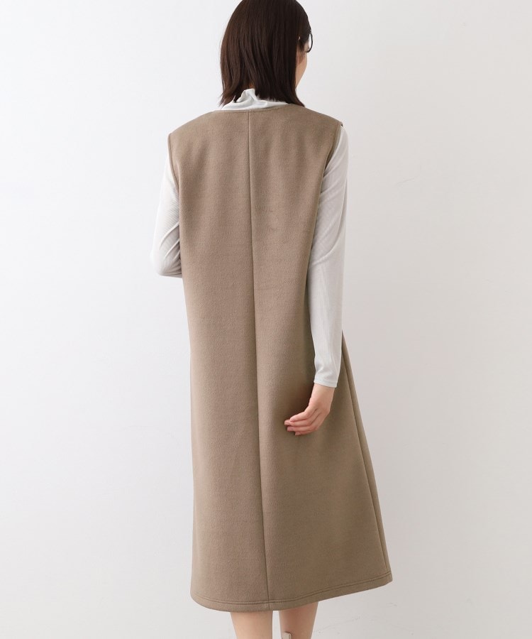 インディヴィ(INDIVI)の【日本製】ヘアリーキーネックジャンパードレス8